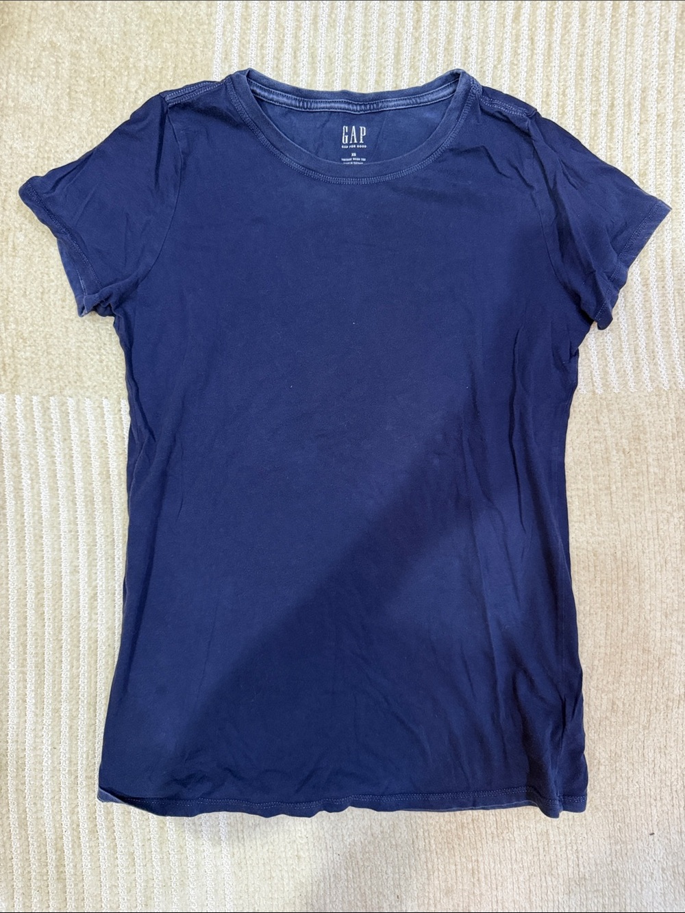 GAP Navy Vintage Wash Short Sleeve Crewneck Tee